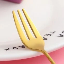 Gebaksvorkjes Donut Set Van 4 Taartvorkjes - Goud 10 Gebaksvorkjes Donut Set Van 4 Taartvorkjes - Goud -Keukengerei Winkel 1200x1200 89