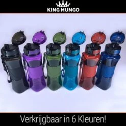 Drinkfles Herbruikbare Waterfles | 500 Ml Donker Blauw | Vaatwasserbestendig Drinkbus Bidon | King Mungo KMDF004 -Keukengerei Winkel 1200x1200 938