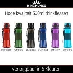 Drinkfles Herbruikbare Waterfles | 500 Ml Donker Blauw | Vaatwasserbestendig Drinkbus Bidon | King Mungo KMDF004 -Keukengerei Winkel 1200x1200 939