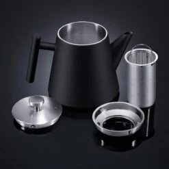 Silberthal - Theepot Met Filter - 1 L - RVS Dubbelwandig - Zwart - Cadeau -Keukengerei Winkel 1200x1200 955