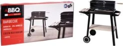 Verrijdbare Barbecue – Houtskool/Briketten - Verstelbare Grillplaat – Houten Tafel – Winscherm – Gewicht 5.9kg -Keukengerei Winkel 1200x453 1