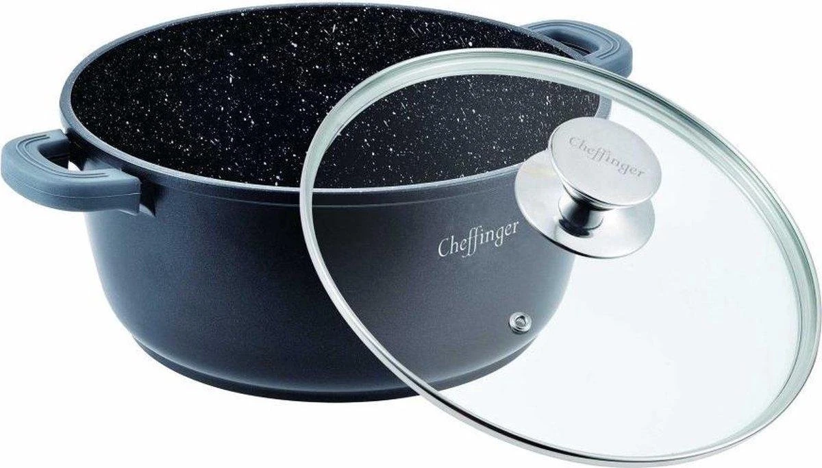 Cheffinger Cooking | Braadpan Met Deksel | 24cm | Alle Warmtebronnen | DC24 7 Cheffinger Cooking | Braadpan Met Deksel | 24cm | Alle Warmtebronnen | DC24 - Afbeelding 5