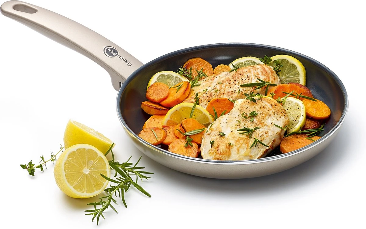 GreenPan Cambridge Koekenpan 24cm - Brons - Inductie - PFAS-vrij 12 GreenPan Cambridge Koekenpan 24cm - Brons - Inductie - PFAS-vrij - Afbeelding 10