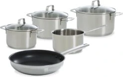 BK Bistro Pannenset - 5-delig - Incl. Koekenpan 24 Cm - PFAS Vrij