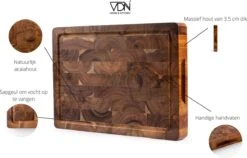 VDN Professionele Snijplank Acacia Hout Met Sapgeul En Handvatten – Hakblok 26x38x3.5 Cm 16 VDN Professionele Snijplank Acacia Hout Met Sapgeul En Handvatten – Hakblok 26x38x3.5 Cm -Keukengerei Winkel 1200x770 4