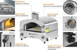 Bighorn Outdoor Edelstaal Gas Pizza Oven - Draagbare Gas Barbecue - Edelstaal -Model SRGG20001 18 Bighorn Outdoor Edelstaal Gas Pizza Oven - Draagbare Gas Barbecue - Edelstaal -Model SRGG20001 -Keukengerei Winkel 1200x787 3