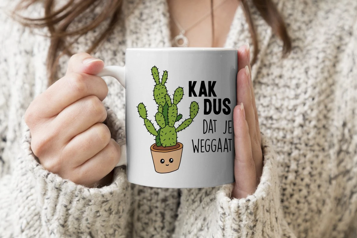 Mok - Koffiemok - Spreuken - Quote - 'Kak Dus Dat Je Weggaat' - Baan - Mokken - 350 ML - Beker - Koffiemokken - Theemok - Mok Met Tekst 6 Mok - Koffiemok - Spreuken - Quote - 'Kak Dus Dat Je Weggaat' - Baan - Mokken - 350 ML - Beker - Koffiemokken - Theemok - Mok Met Tekst - Afbeelding 5