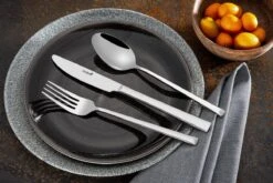 Sola Bestekset Luxor - Modern - 9 Persoons - 90 Delig - Zilverwit Edelstaal 18/10 - RVS - Zilver -Keukengerei Winkel 1200x801