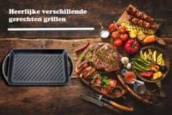 Kicinn Grillplaat - Gietijzer - Geëmailleerd - Incl. Accessoires - Ø 33 X 21.8 Cm (LxB) -Keukengerei Winkel 1200x801 8