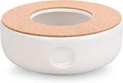 ConBlom Keramische Theepot, Warmer, Theewarmer, Koffiewarmer, Stoofje, Met Kurk-stoofje, Theepot Basis, Theefornuis, Melkwarmer Voor Thuis, Café, Theemelk (zonder Kaars En Theepot) -Keukengerei Winkel 1200x814 3