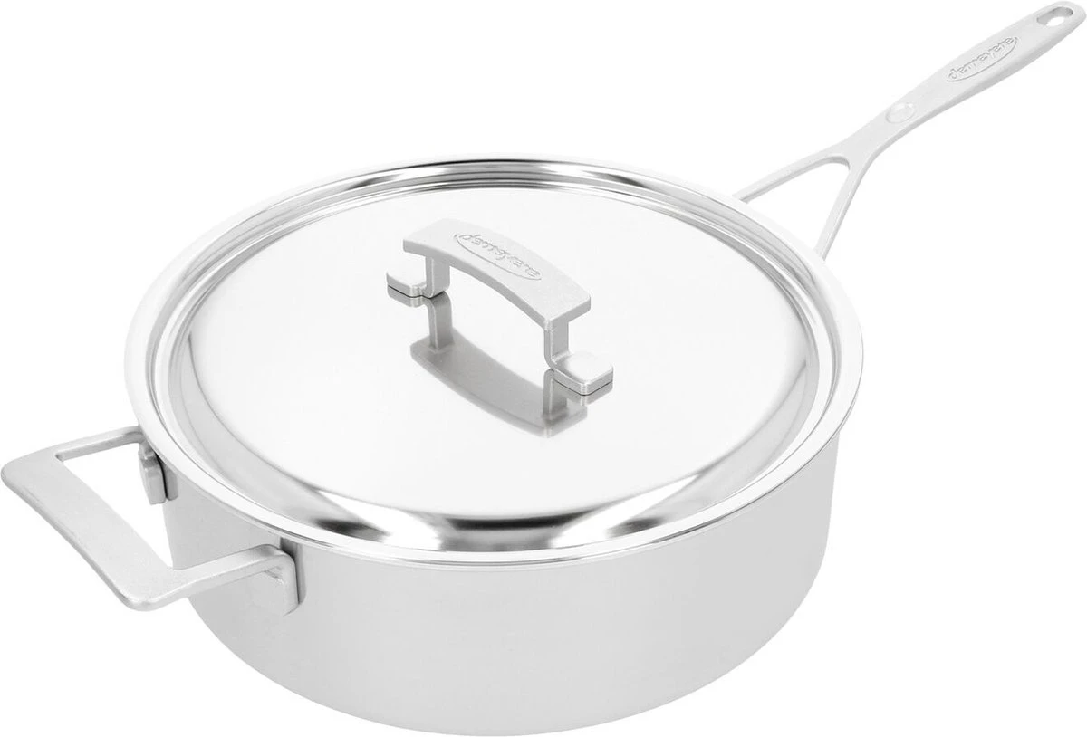 Demeyere Industry 5 - Sauteerpan Met Deksel - 28 Cm - RVS 3 Demeyere Industry 5 - Sauteerpan Met Deksel - 28 Cm - RVS