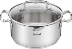 Tefal Duetto+ Pannenset -10 Delig- 5 Pannen - Kookpannenset - Zilver - Afdruipdeksels 19 Tefal Duetto+ Pannenset -10 Delig- 5 Pannen - Kookpannenset - Zilver - Afdruipdeksels -Keukengerei Winkel 1200x816