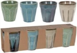 Cappuccino Kopjes - 4 Stuks - In Mooie Blauwe En Groene Kleuren -Keukengerei Winkel 1200x828