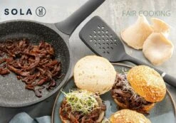 Sola Koekenpan Fair Cooking - Ø 28 Cm - Zwart/wit - Aluminium - Antiaanbaklaag 16 Sola Koekenpan Fair Cooking - Ø 28 Cm - Zwart/wit - Aluminium - Antiaanbaklaag -Keukengerei Winkel 1200x842