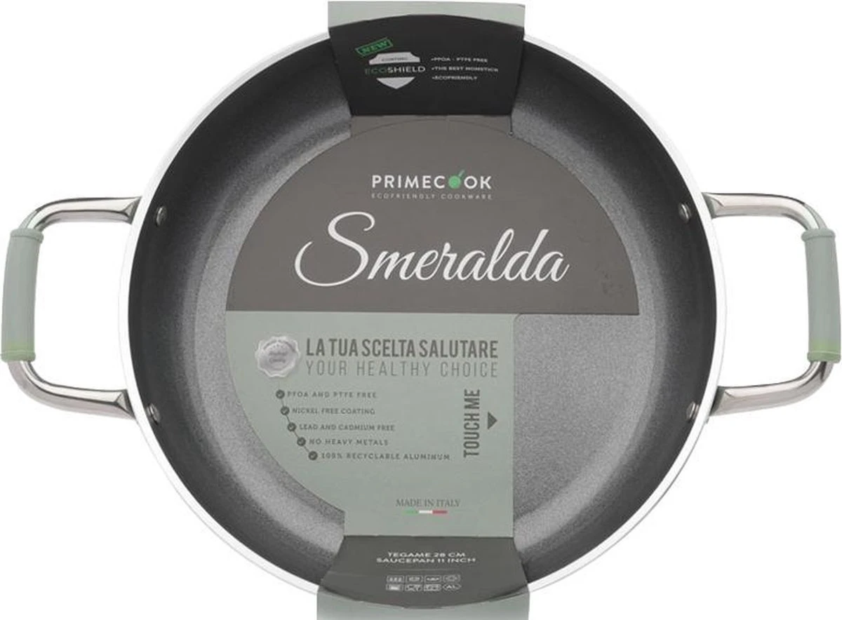 Primecook - Braadpan / Hapjespan Met Deksel - Ø 28 Cm - PFAS-vrij - Inductie - Ecoshield 10 Primecook - Braadpan / Hapjespan Met Deksel - Ø 28 Cm - PFAS-vrij - Inductie - Ecoshield - Afbeelding 8