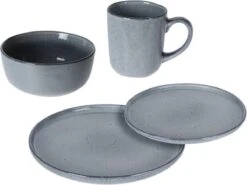 Excellent Serviesset - Servies - 16 Stuks - Aardewerk - Grijs -Keukengerei Winkel 1200x899 29