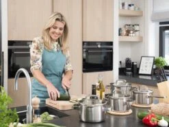 Sola Pannenset Juvia - 4 Delig - Ø 16,16,18,20 Cm - Zilver - RVS - Sandwichbodem -Keukengerei Winkel 1200x906 6