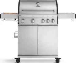 Burnhard Gas BBQ Big FRED Deluxe - 4 Branders - Incl. Keramische Infraroodbrander & Afdekhoes - Deluxe