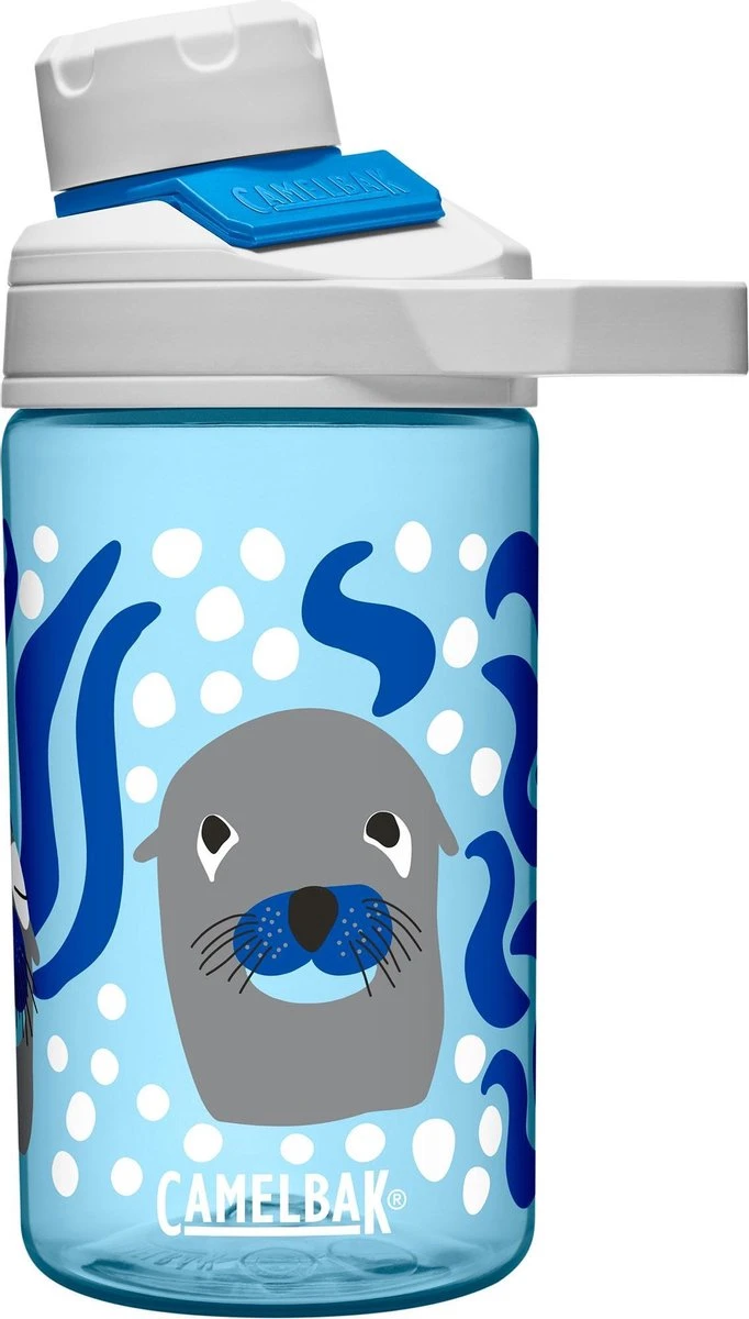 CamelBak Chute Mag Kids - Drinkfles - 400 Ml - Blauw (Curious Sea Lions) 3 CamelBak Chute Mag Kids - Drinkfles - 400 Ml - Blauw (Curious Sea Lions)