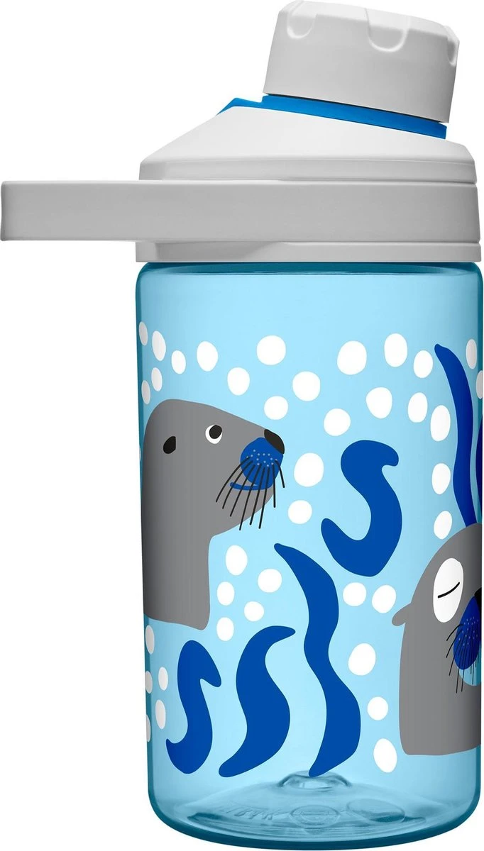 CamelBak Chute Mag Kids - Drinkfles - 400 Ml - Blauw (Curious Sea Lions) 6 CamelBak Chute Mag Kids - Drinkfles - 400 Ml - Blauw (Curious Sea Lions) - Afbeelding 4
