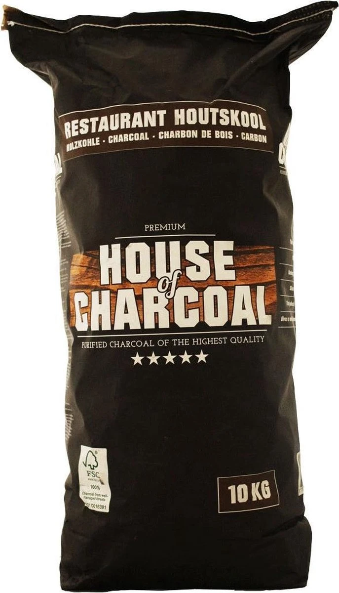 House Of Charcoal Acacia Restaurant Houtskool FSC 10kg 3 House Of Charcoal Acacia Restaurant Houtskool FSC 10kg