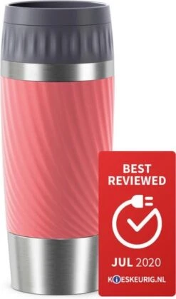 Tefal Travel Mug Easy Twist Thermobeker - Koraalrood - 0,36 Liter -Keukengerei Winkel 708x1200