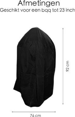 BBQ Beschermhoes - Voor Kamado - Universeel - Tot 23 Inch - Zwart -Keukengerei Winkel 774x1200 2