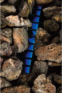 Halifax Gasbarbecue 5,5 KW - Buitenkeuken Met Lavasteen Grillplaat En Gaspit - 100x98 Cm -Keukengerei Winkel 802x1200