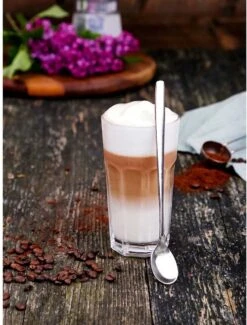 Merkloos Latte Macchiato Lepels – RVS Lange Yoghurt, Dessert Of Koffie Lepeltjes – Set Van 6 Stuks -Keukengerei Winkel 912x1200 1