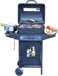 Halifax Gasbarbecue 5,5 KW - Buitenkeuken Met Lavasteen Grillplaat En Gaspit - 100x98 Cm -Keukengerei Winkel 921x1200 2